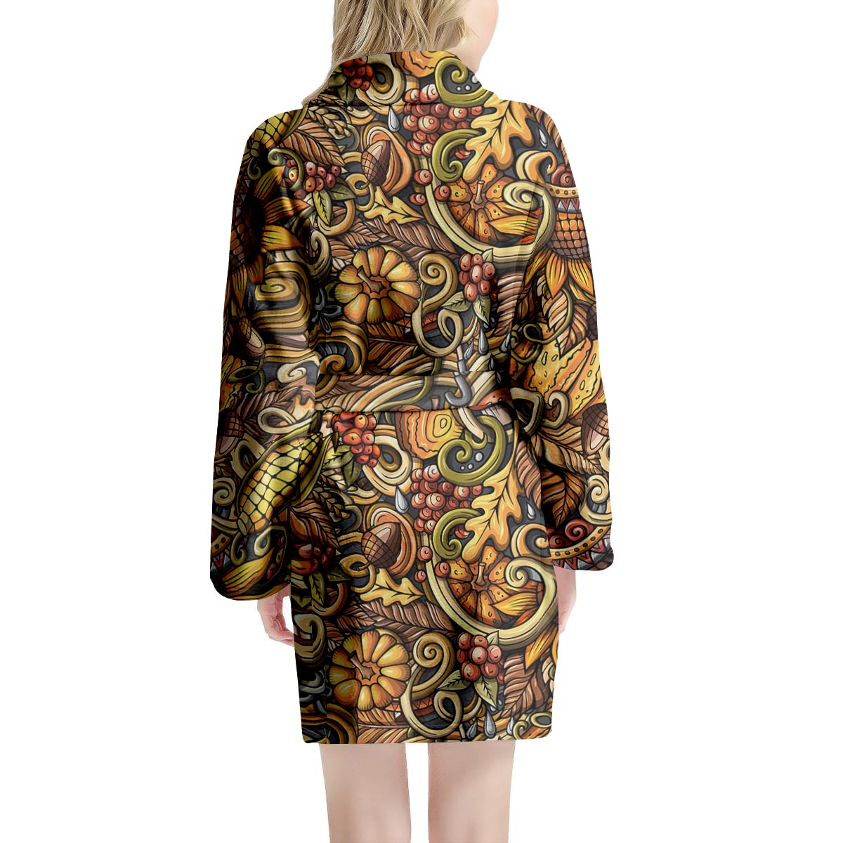 Sunflower Psychedelic Women's Robe-grizzshop