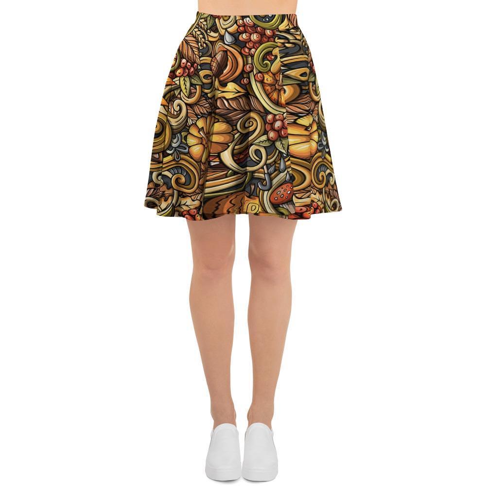 Sunflower Psychedelic Women's Skirt-grizzshop