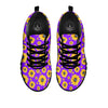 Sunflower Trippy Purple Print Pattern Black Sneaker-grizzshop