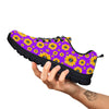 Sunflower Trippy Purple Print Pattern Black Sneaker-grizzshop