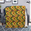 Sunflower With Bird And Butterfly Blanket-grizzshop