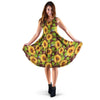 Sunflower With Bird And Butterfly Dress-grizzshop