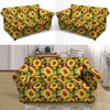 Sunflower With Bird And Butterfly Loveseat Cover-grizzshop