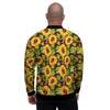 Sunflower With Bird And Butterfly Men's Bomber Jacket-grizzshop