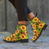 Sunflower With Bird And Butterfly Men's Boots-grizzshop