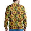 Sunflower With Bird And Butterfly Men's Sweatshirt-grizzshop