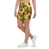 Sunflower With Bird And Butterfly Mini Skirt-grizzshop