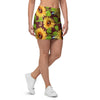 Sunflower With Bird And Butterfly Mini Skirt-grizzshop