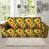 Sunflower With Bird And Butterfly Sofa Cover-grizzshop