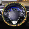 Sunflower With Bird And Butterfly Steering Wheel Cover-grizzshop