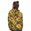 Sunflower With Bird And Butterfly Women's Hoodie-grizzshop