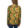 Sunflower With Bird And Butterfly Women's Sweatshirt-grizzshop