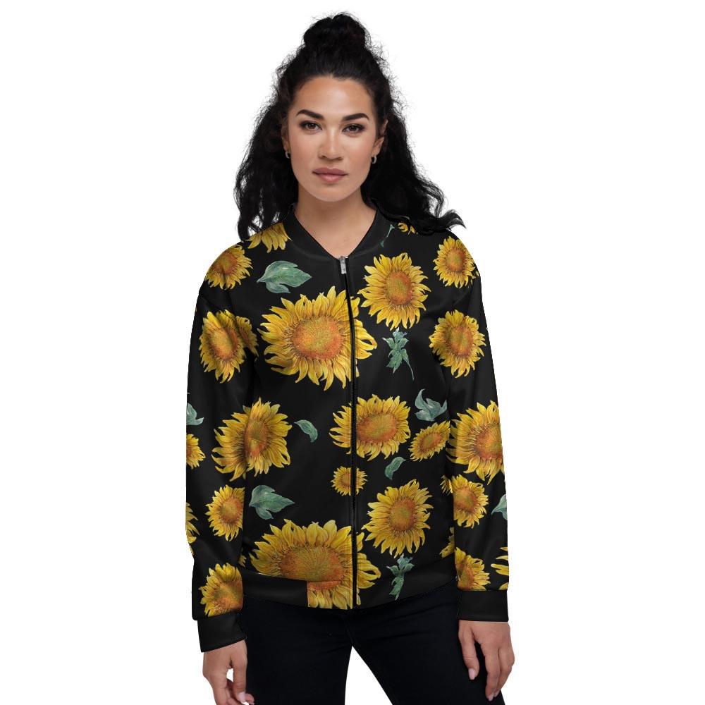 Sunflower Women's Bomber Jacket-grizzshop