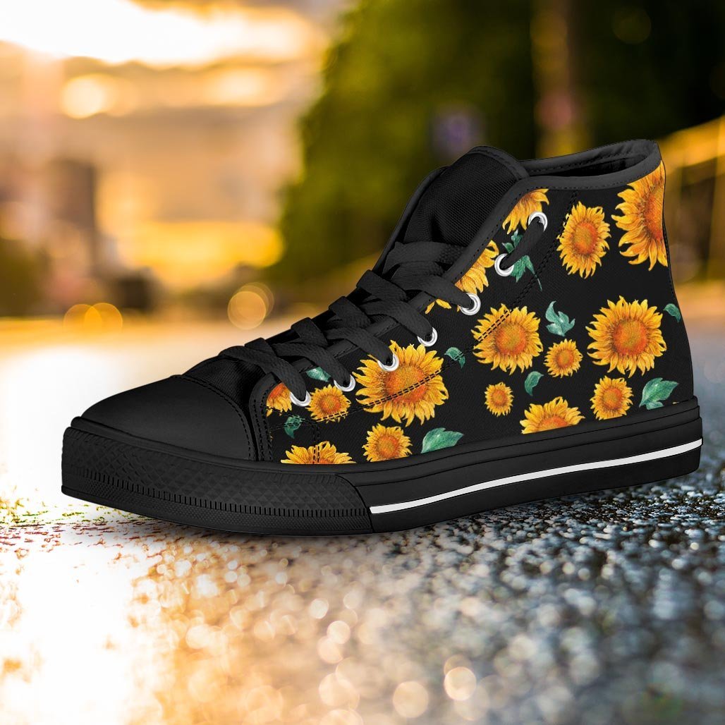 Sunflower Women's High Top Shoes-grizzshop