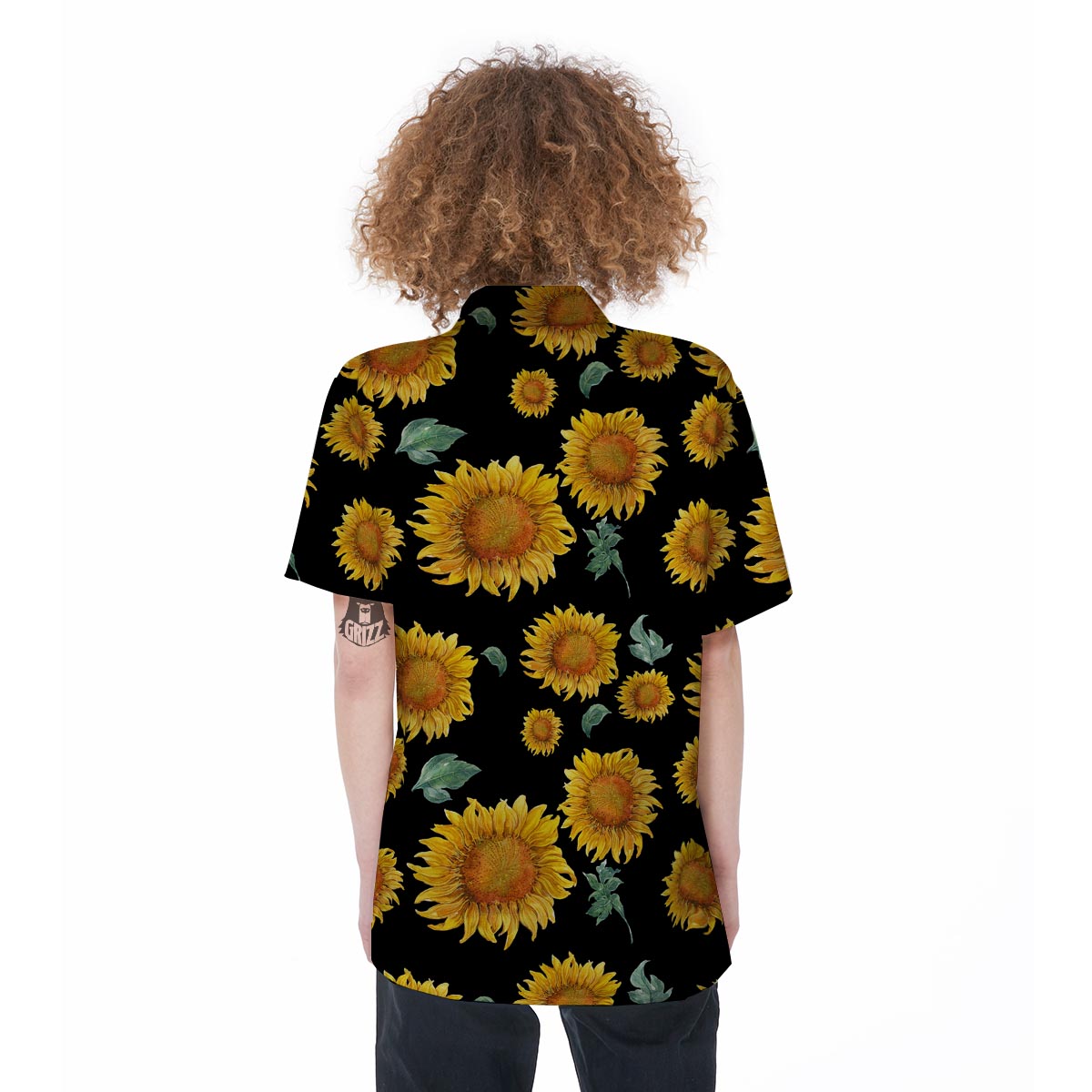 Sunflower Women's Short Sleeve Shirts-grizzshop