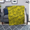 Sunflower Yellow Print Blanket-grizzshop