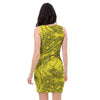 Sunflower Yellow Print Bodycon Dress-grizzshop