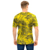 Sunflower Yellow Print Men T Shirt-grizzshop