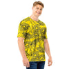 Sunflower Yellow Print Men T Shirt-grizzshop