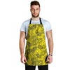 Sunflower Yellow Print Men's Apron-grizzshop