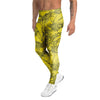 Sunflower Yellow Print Men's Leggings-grizzshop