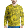 Sunflower Yellow Print Men's Sweatshirt-grizzshop