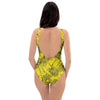 Sunflower Yellow Print One Piece Swimsuite-grizzshop