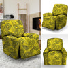 Sunflower Yellow Print Recliner Cover-grizzshop