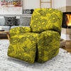 Sunflower Yellow Print Recliner Cover-grizzshop