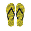 Sunflower Yellow Print Women's Flip Flops-grizzshop
