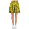 Sunflower Yellow Print Women's Skirt-grizzshop