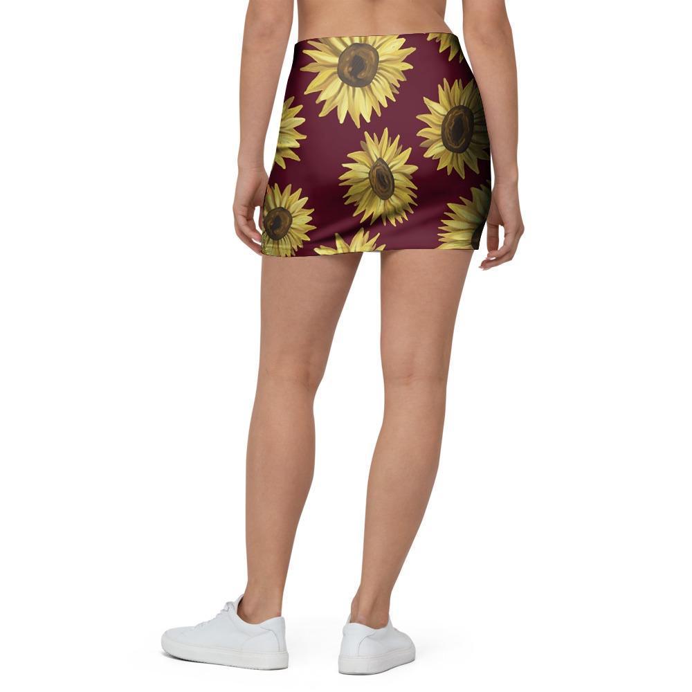 Sunflower Brown Mini Skirt-grizzshop
