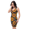 Sunflowr Floral Bodycon Dress-grizzshop