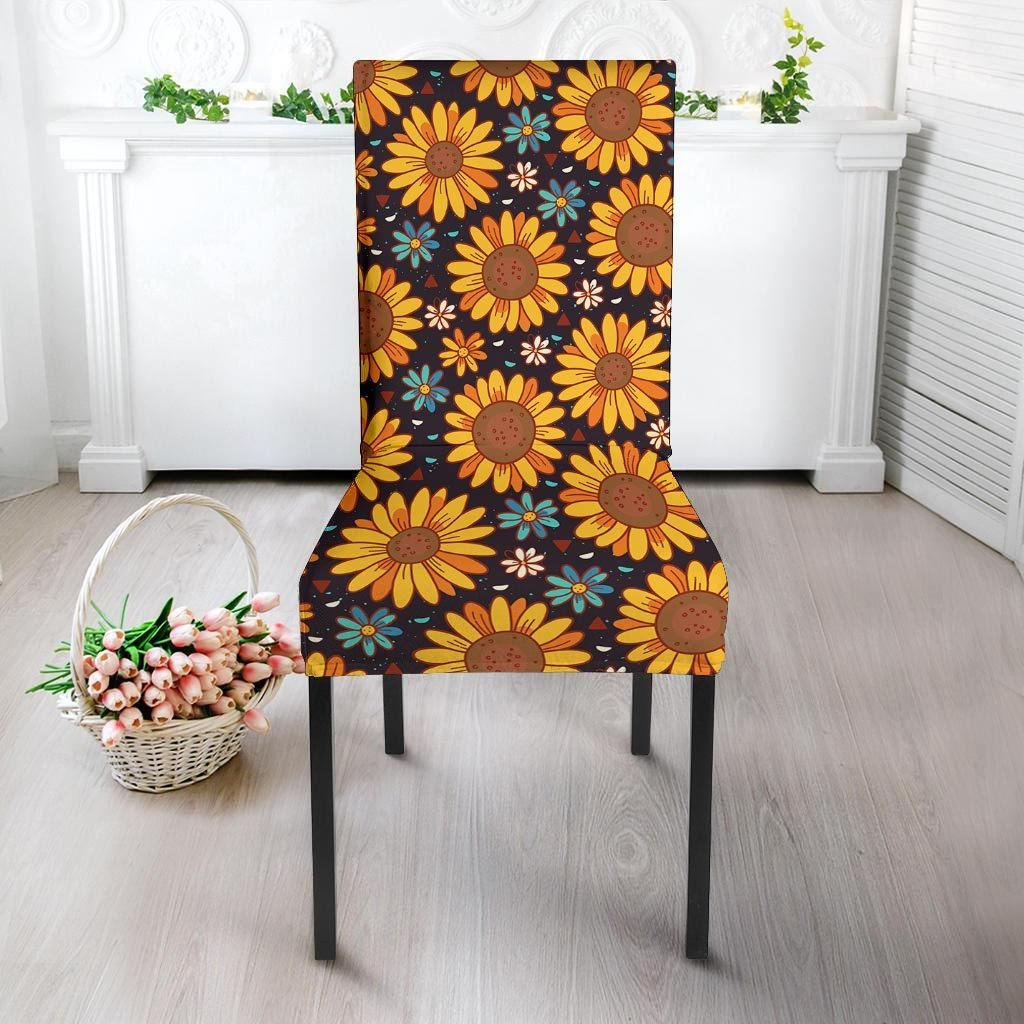 Sunflowr Floral Chair Cover-grizzshop