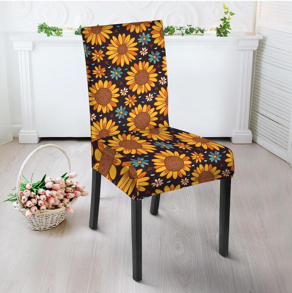 Sunflowr Floral Chair Cover-grizzshop