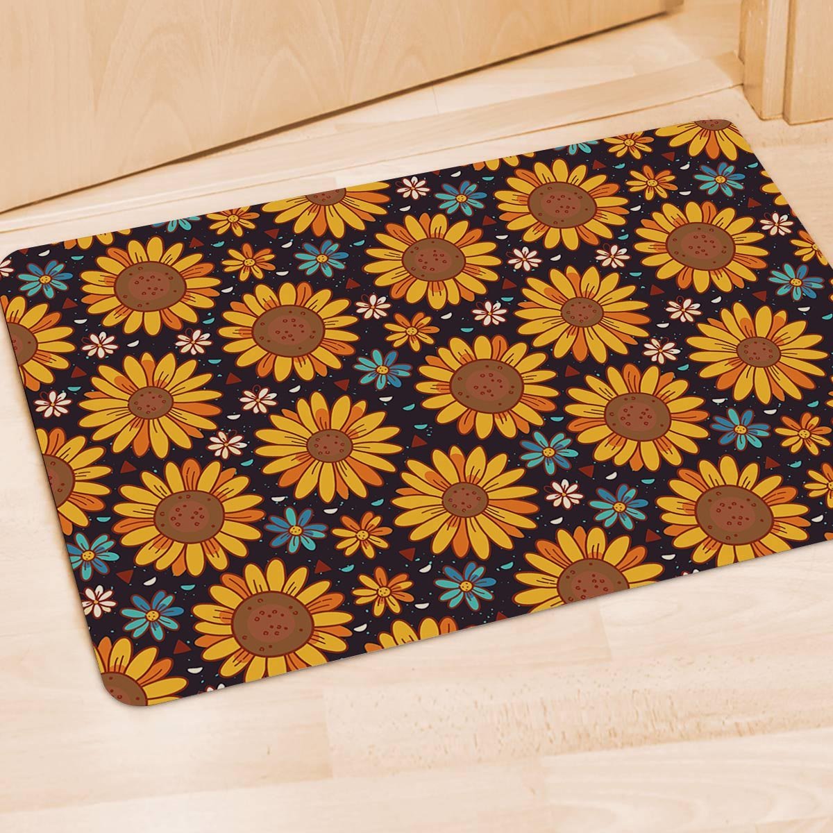 Sunflowr Floral Door Mat-grizzshop