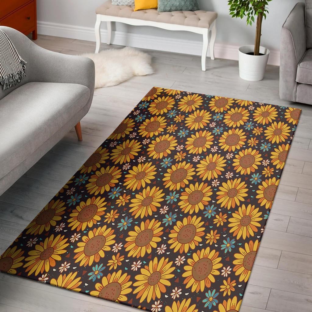 Sunflowr Floral Floor Mat-grizzshop