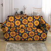 Sunflowr Floral Loveseat Cover-grizzshop