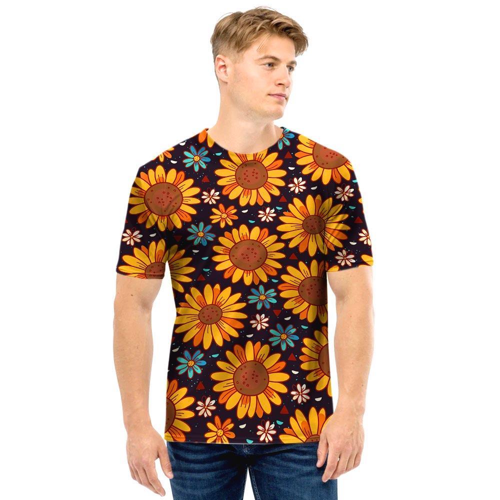 Sunflowr Floral Men T Shirt-grizzshop