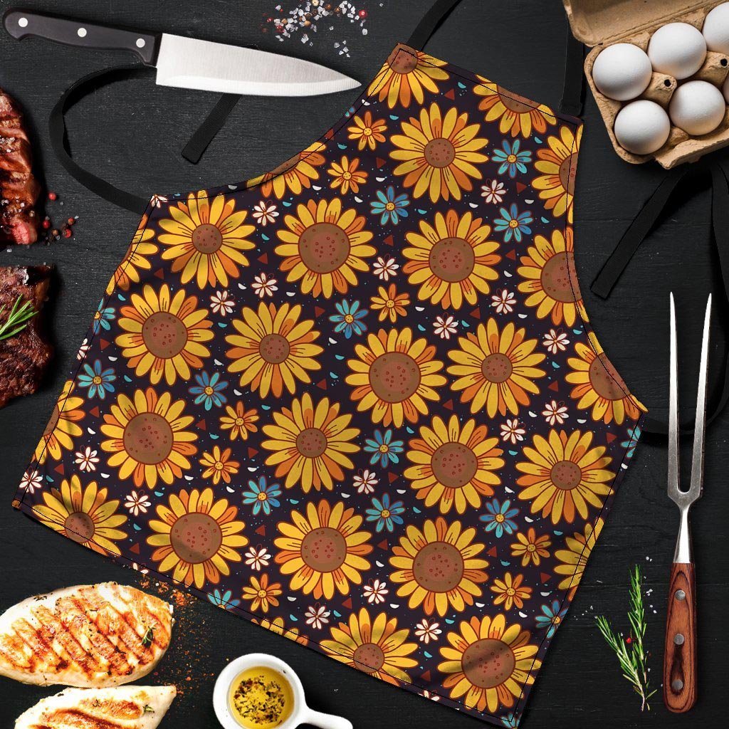 Sunflowr Floral Men's Apron-grizzshop