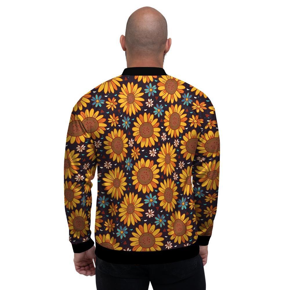 Sunflowr Floral Men's Bomber Jacket-grizzshop