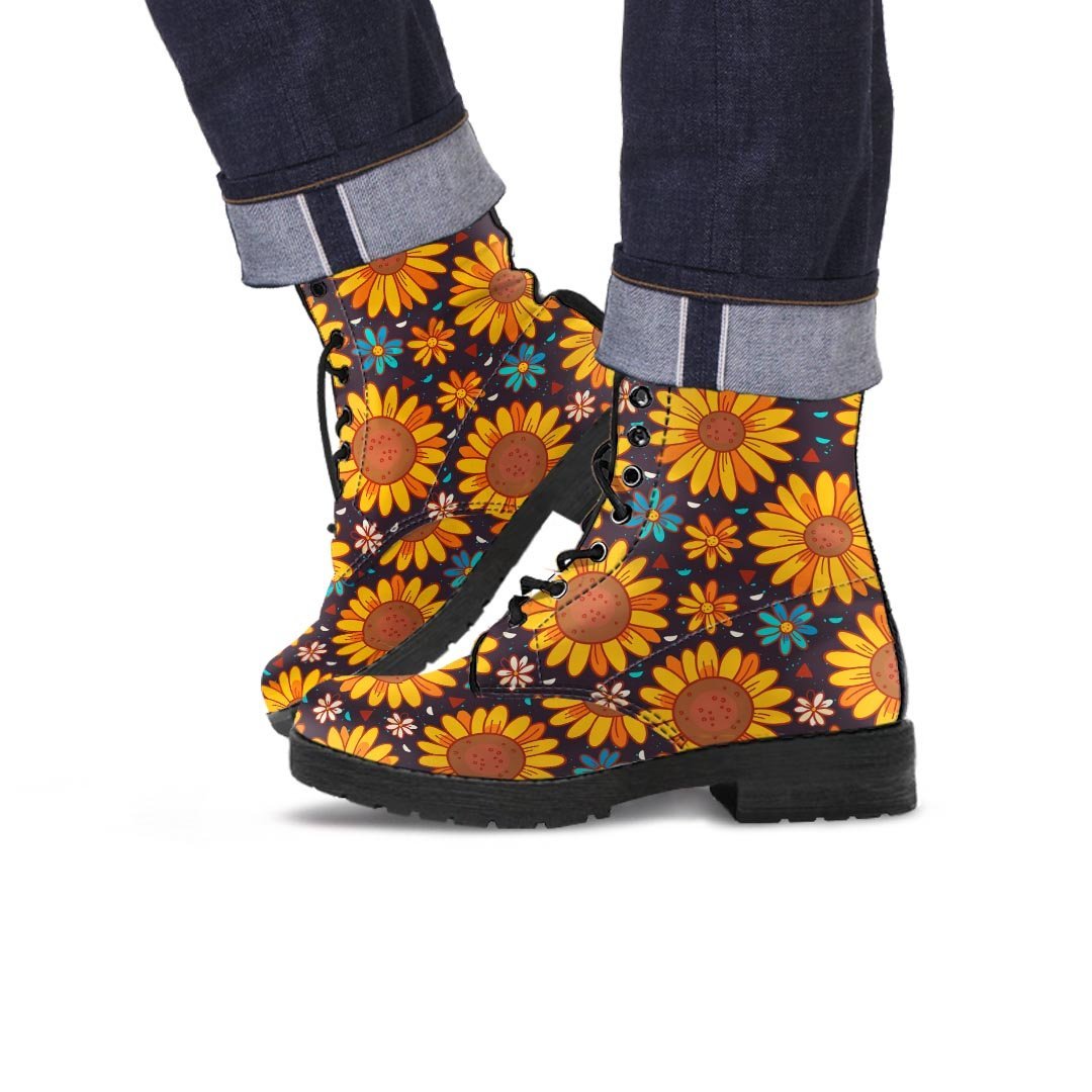 Sunflowr Floral Men's Boots-grizzshop