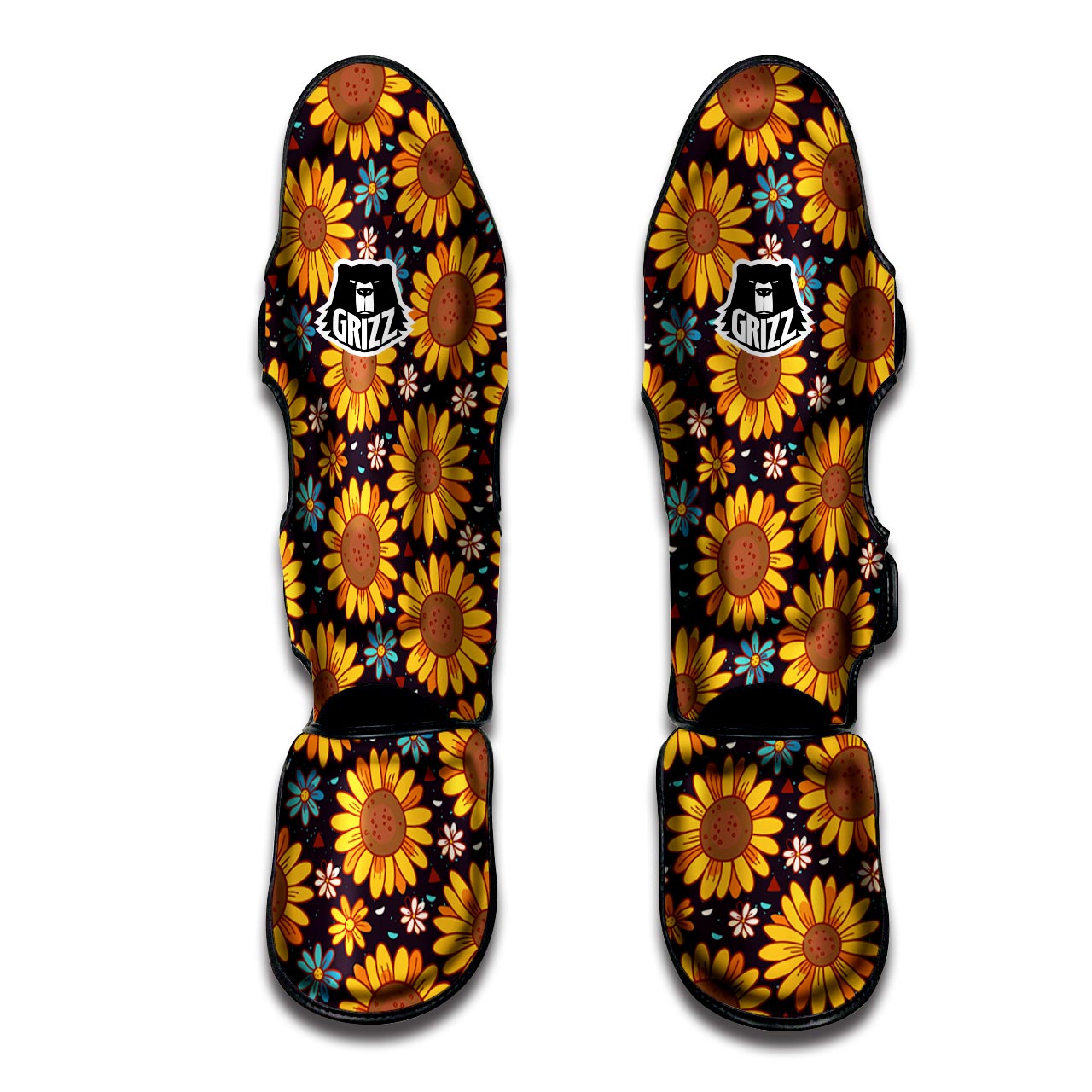 Sunflowr Floral Muay Thai Shin Guard-grizzshop