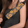 Sunflowr Floral Seat Belt Cover-grizzshop