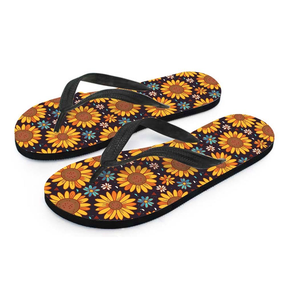 Sunflowr Floral Women's Flip Flops-grizzshop