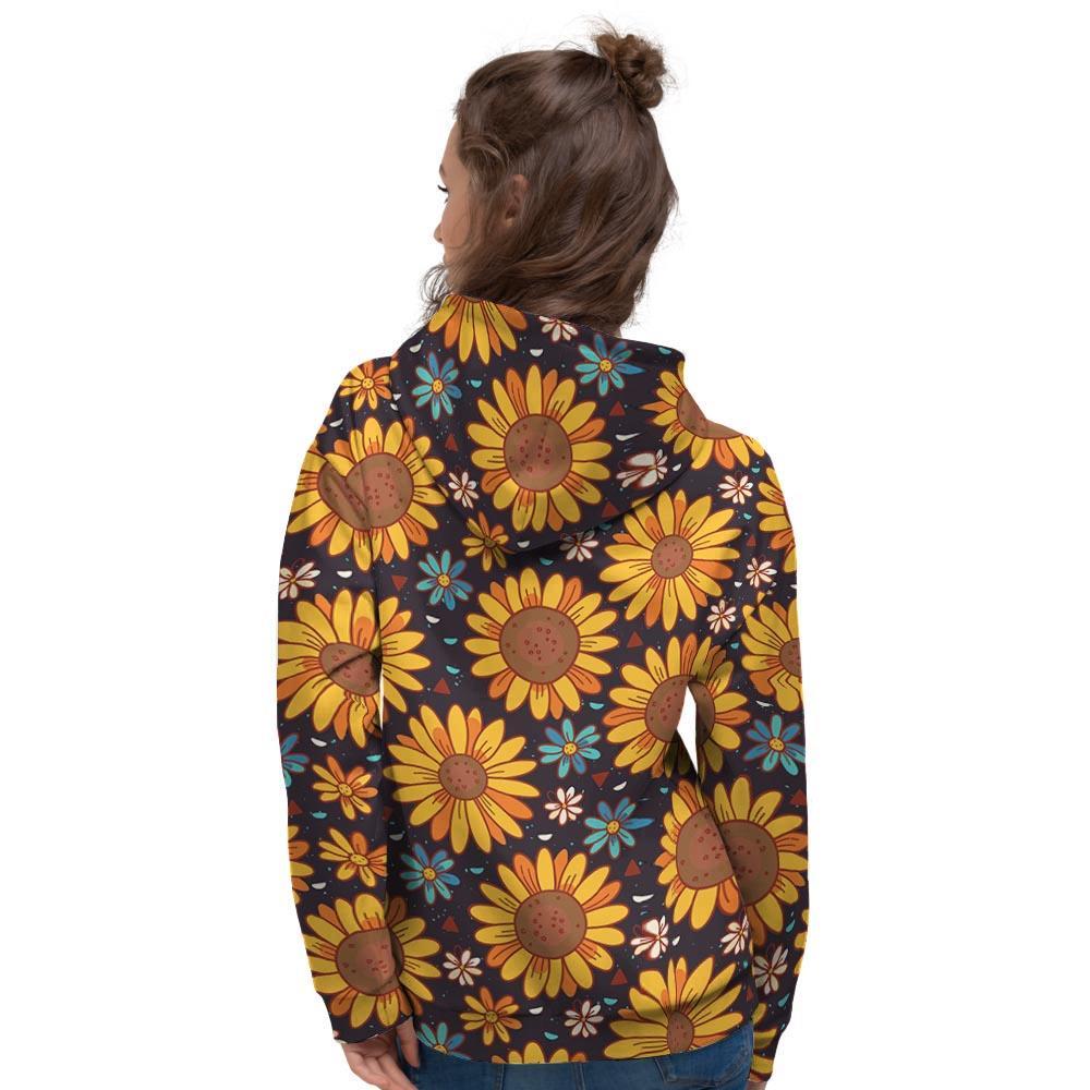 Sunflowr Floral Women's Hoodie-grizzshop