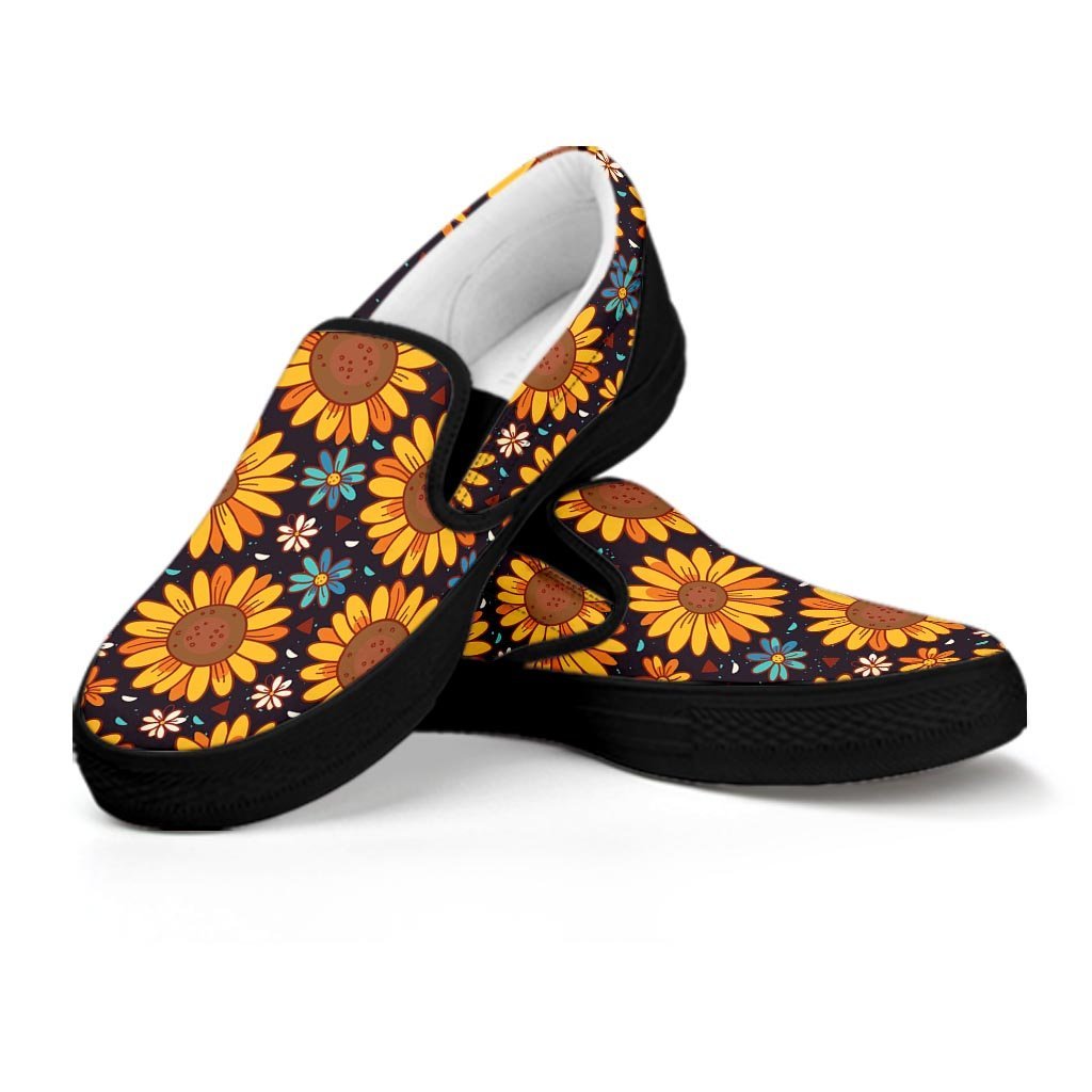 Sunflowr Floral Women's Slip On Sneakers-grizzshop