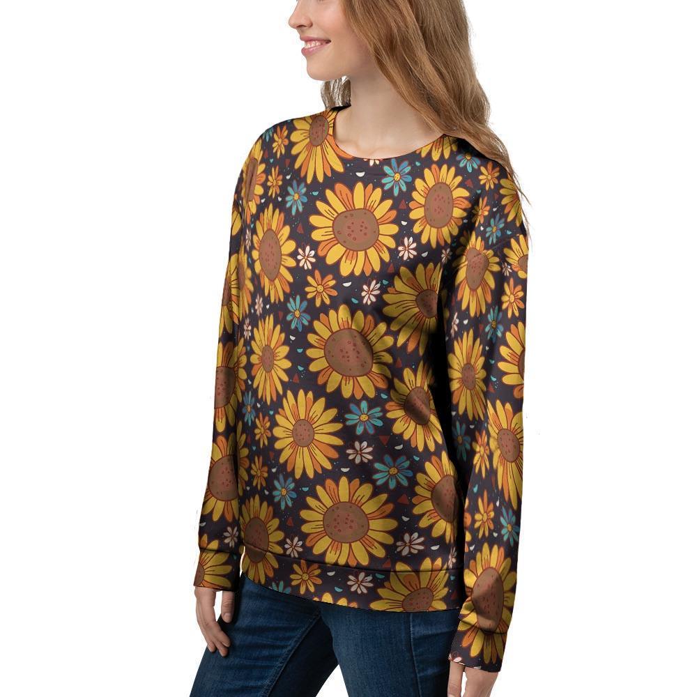 Sunflowr Floral Women's Sweatshirt-grizzshop