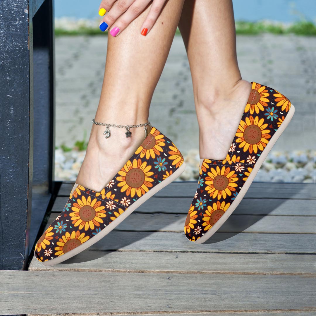 Sunflowr Floral Canvas Shoes-grizzshop