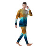 Sunrise Tropical Surfing Wave Print Men's Pajamas-grizzshop